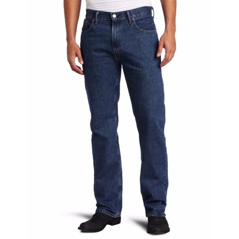 NWOT Levis 505 Straight Leg Men's Jeans W34 L32 Blue Denim